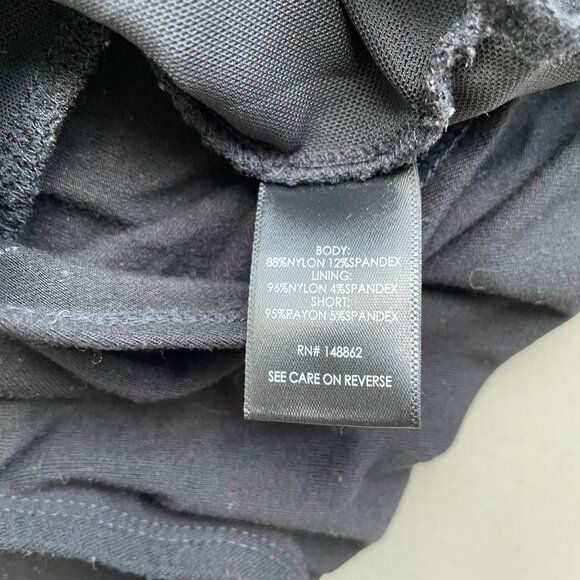 Torrid Bodysuit Size 5X Short Sleeve Lace VNeck Casual Nylon Black Cocktail - Picture 4 of 8